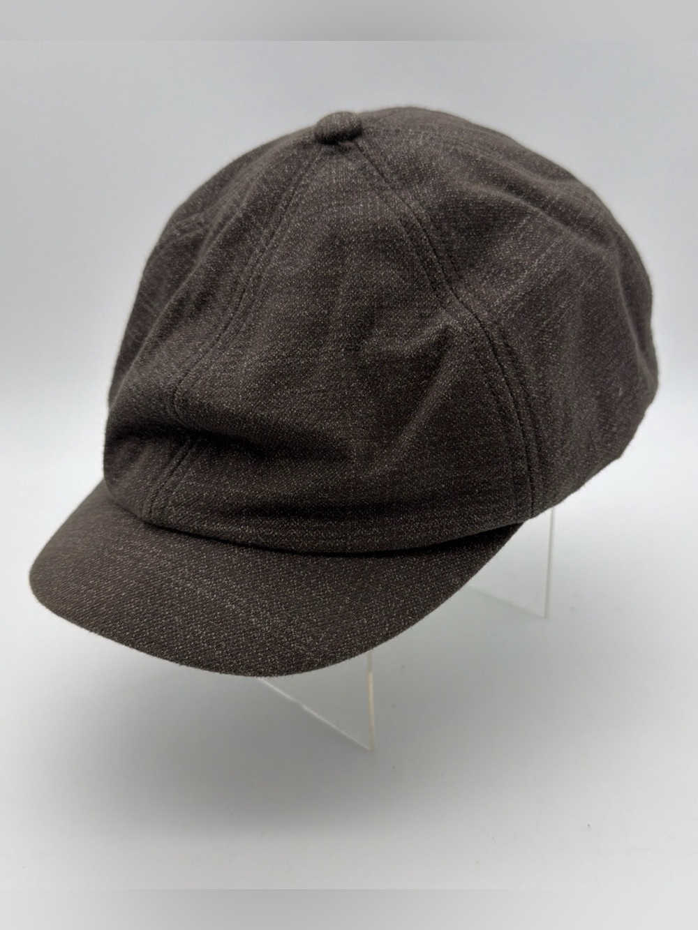 Ralph Lauren Double RL RRL Dark Brown Six-Panel Newsboy Cap Hat
